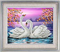 КА4-075 Лебеди на пруду
