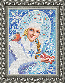 КА3-384 Новогодняя открытка. Снегурочка