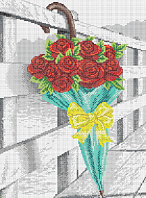КА3-420 Цветочный зонтик. Розы